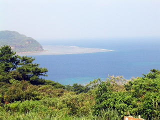 A view of Sotobanare Island northern tip